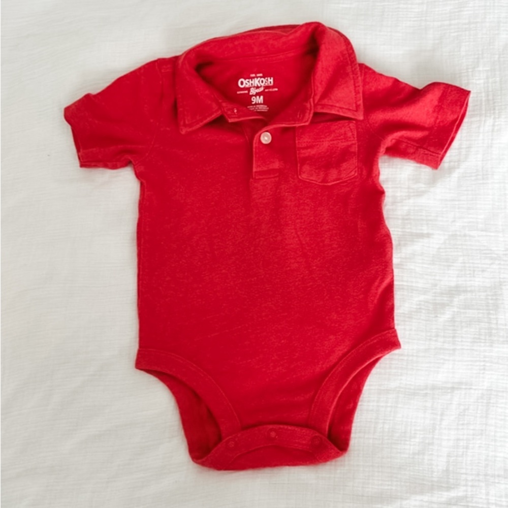 4/$20 Polo Bodysuit | OshKosh | 6-9 Months